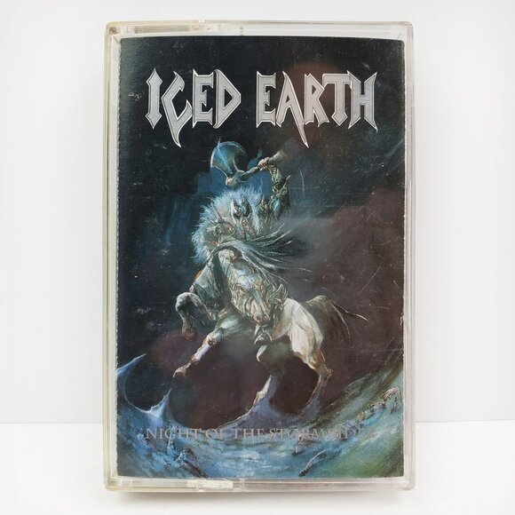 Iced Earth Night of Stormrider Cassette Tape Heavy Metal  Vintage 1992 Tested - Picture 1 of 8